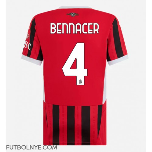 Camiseta AC Milan Ismael Bennacer #4 Primera Equipación para mujer 2024-25 manga corta